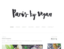 Tablet Screenshot of parisbyvegan.com